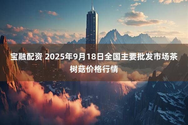 宝融配资 2025年9月18日全国主要批发市场茶树菇价格行情