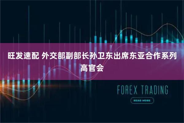 旺发速配 外交部副部长孙卫东出席东亚合作系列高官会